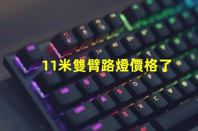 11米雙臂路燈價格了解市場行情與性價比