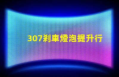 307剎車燈泡提升行車安全性的關鍵選擇