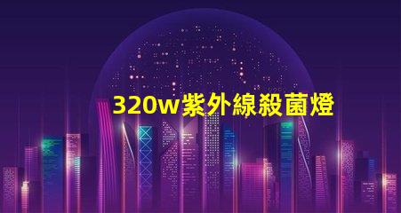 320w紫外線殺菌燈高效消毒解決方案揭秘