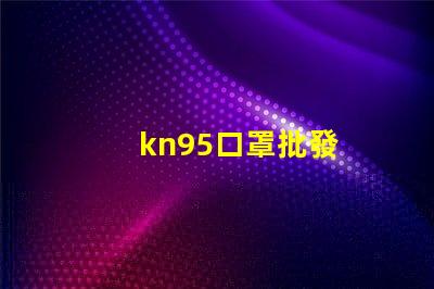 kn95口罩批發