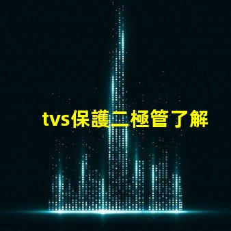 tvs保護二極管了解如何選擇最適合您需求的TVS保護二極管
