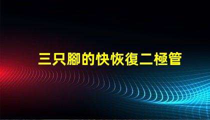 三只腳的快恢復二極管探索高效能電子元件的秘密