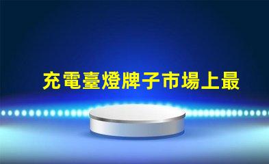 充電臺燈牌子市場上最值得信賴的品牌推薦
