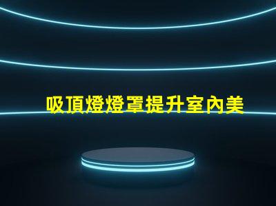 吸頂燈燈罩提升室內美感的最佳選擇
