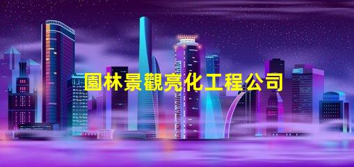 園林景觀亮化工程公司如何選擇專業(yè)公司提升項(xiàng)目價(jià)值