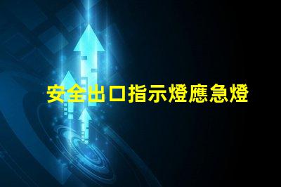 安全出口指示燈應急燈如何選擇高效能應急照明解決方案