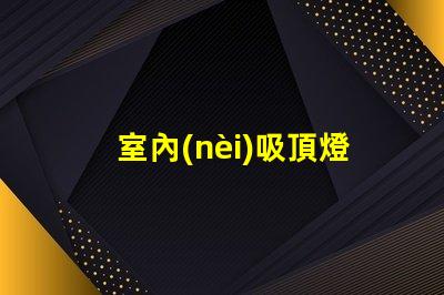室內(nèi)吸頂燈的選擇技巧提升家居美感的吸頂燈選擇指南