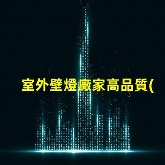 室外壁燈廠家高品質(zhì)照明解決方案提供商,你準(zhǔn)備好了嗎