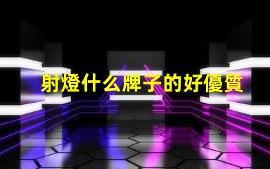 射燈什么牌子的好優質射燈品牌推薦與對比