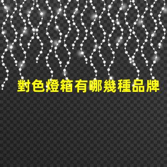 對色燈箱有哪幾種品牌市場領先的對色燈箱品牌概述