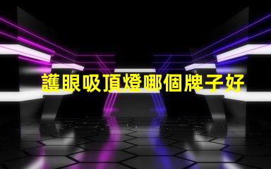 護眼吸頂燈哪個牌子好優(yōu)質(zhì)護眼燈具選擇指南