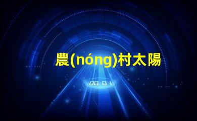農(nóng)村太陽能路燈多少錢一套價格揭秘與性能分析
