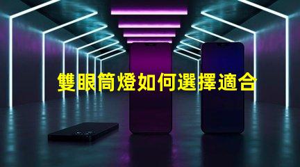 雙眼筒燈如何選擇適合您空間的雙眼筒燈