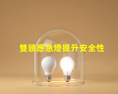 雙頭應急燈提升安全性的多功能照明解決方案