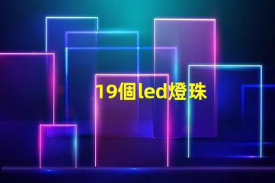 19個led燈珠