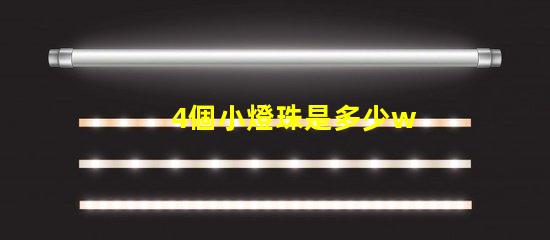 4個小燈珠是多少w