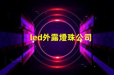 led外露燈珠公司