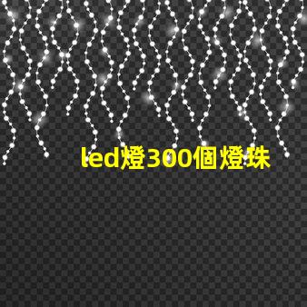 led燈300個燈珠多少瓦