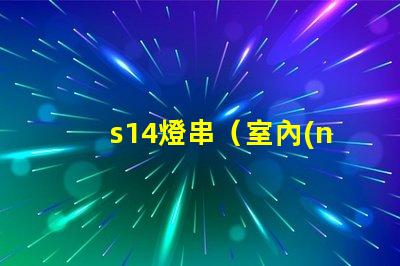 s14燈串（室內(nèi)外裝飾燈串推薦）