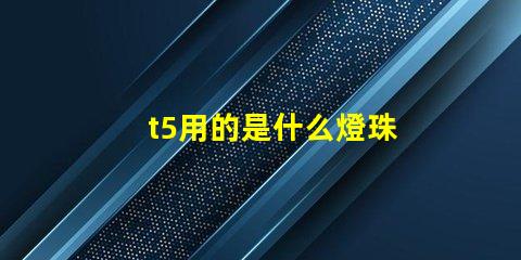 t5用的是什么燈珠