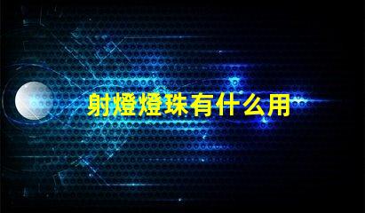 射燈燈珠有什么用