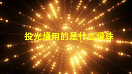 投光燈用的是什么燈珠和燈管
