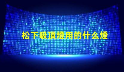 松下吸頂燈用的什么燈珠