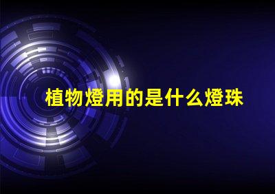 植物燈用的是什么燈珠