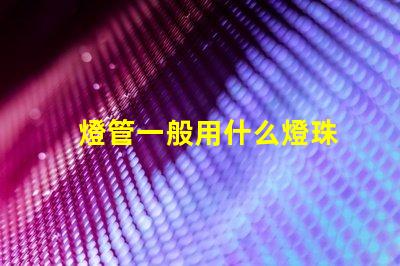 燈管一般用什么燈珠