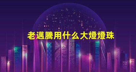 老邁騰用什么大燈燈珠好