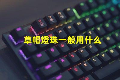 草帽燈珠一般用什么