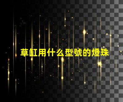草缸用什么型號的燈珠