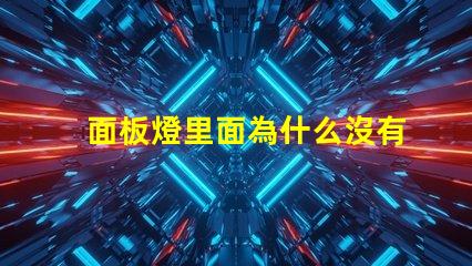 面板燈里面為什么沒有燈珠