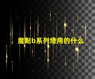 魔點b系列燈用的什么燈珠
